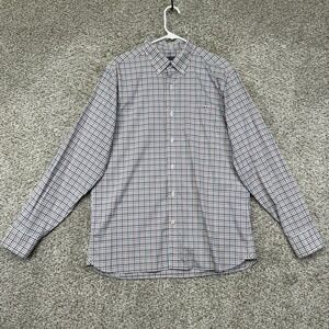 Fish Hippie Flatwater Performance Shirt Mens Large Plaid Button Up Nylon Stretch